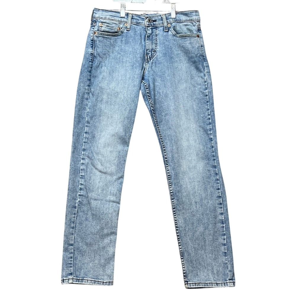 Levis 511 Slim Fit Jeans Mens 30x30 Light Wash Blue Stretch Denim 5 Pocket EUC